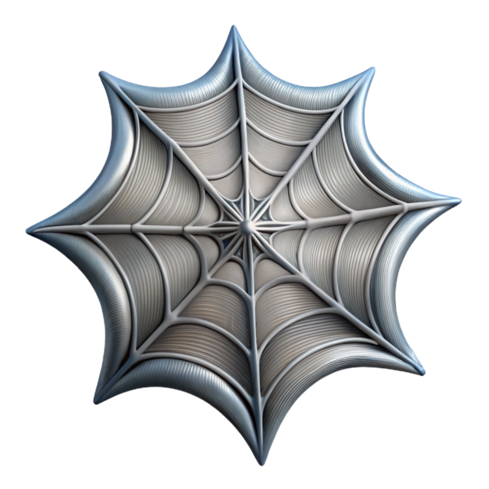 impressive traditional Synthetic Spider Web Isolated with Gray Strands png