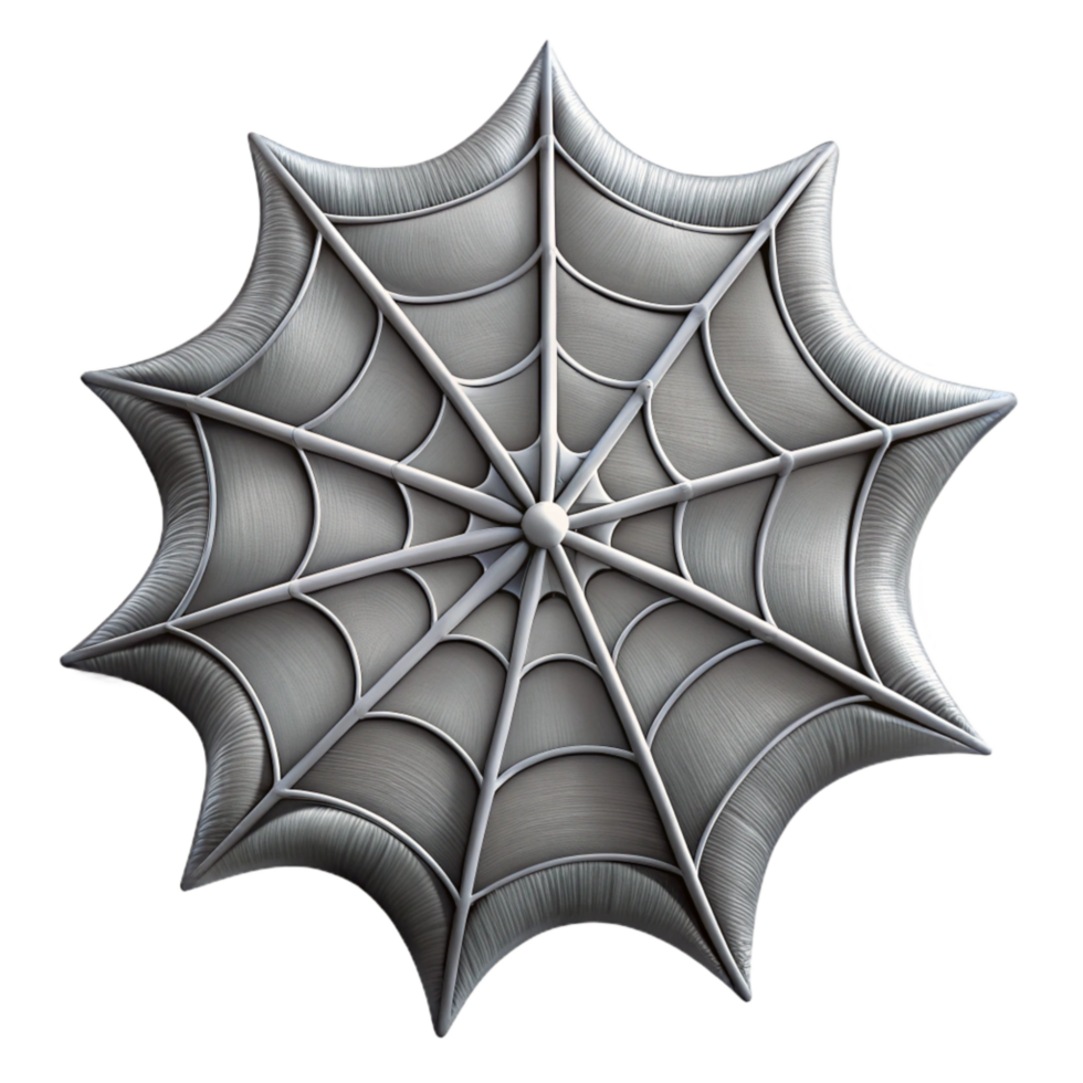 elegant creative Synthetic Spider Web Isolated with Gray Strands high quality png