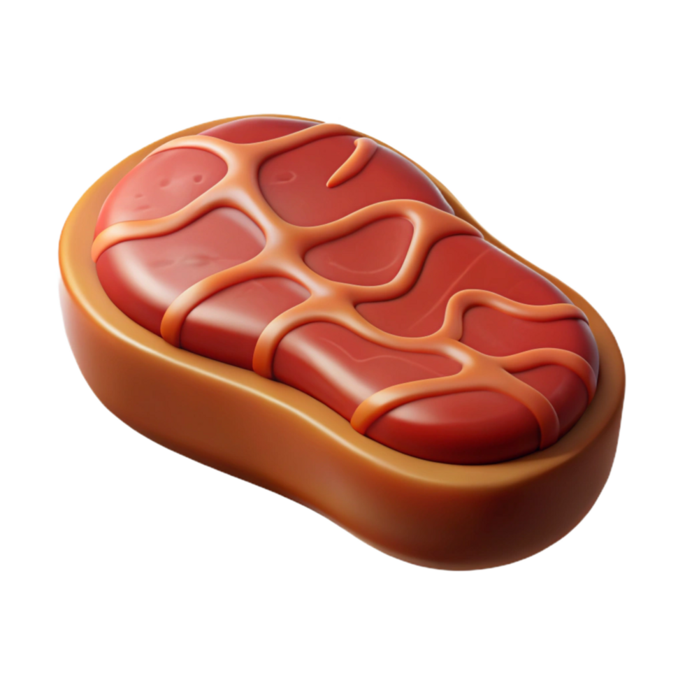 wonderful rustic Synthetic Vegan Steak with Soft Shadow professional png