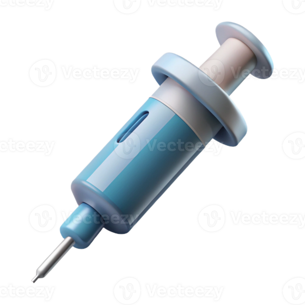 beautiful abstract Syringe Icon with Needle Transparent Isolated professional png