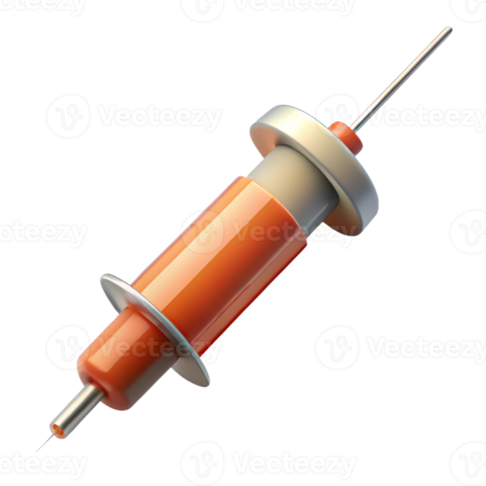 serene abstract Syringe with Needle Transparent Background Isolated original png