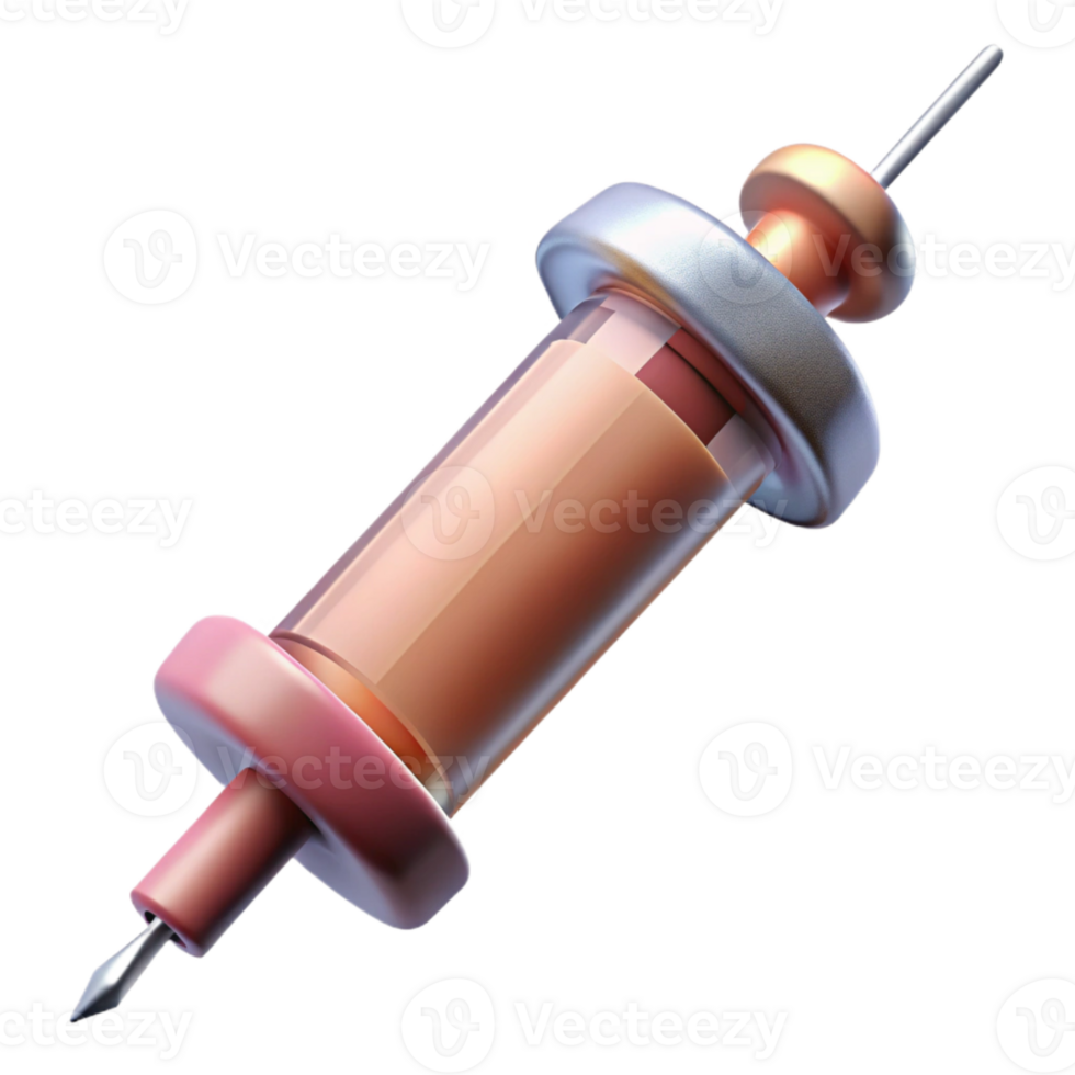 vibrant vintage Syringe with Needle Transparent Background Isolated authentic png