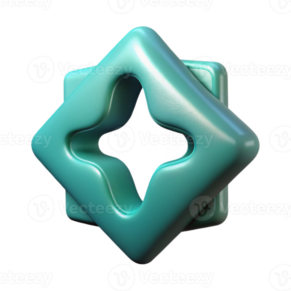 vibrant artistic Teal Abstract Code Cutout Element professional png