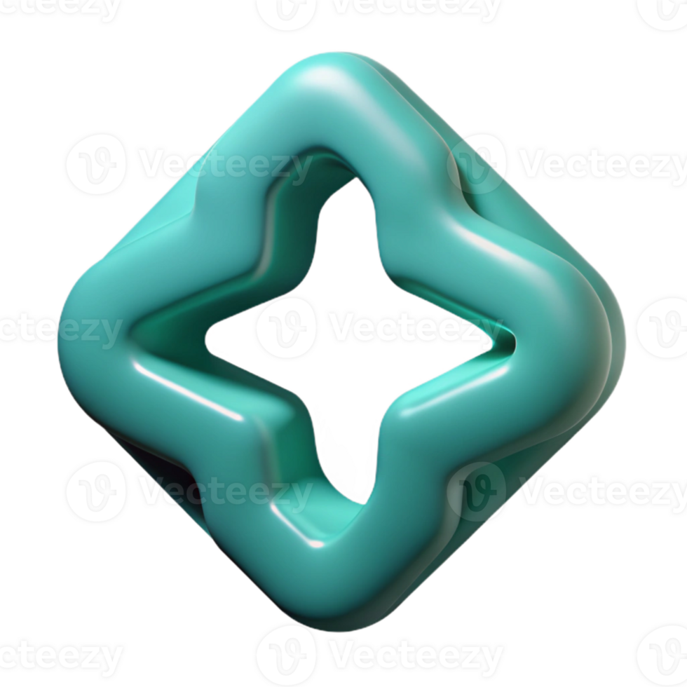 beautiful classic Teal Abstract Code Cutout Element authentic png