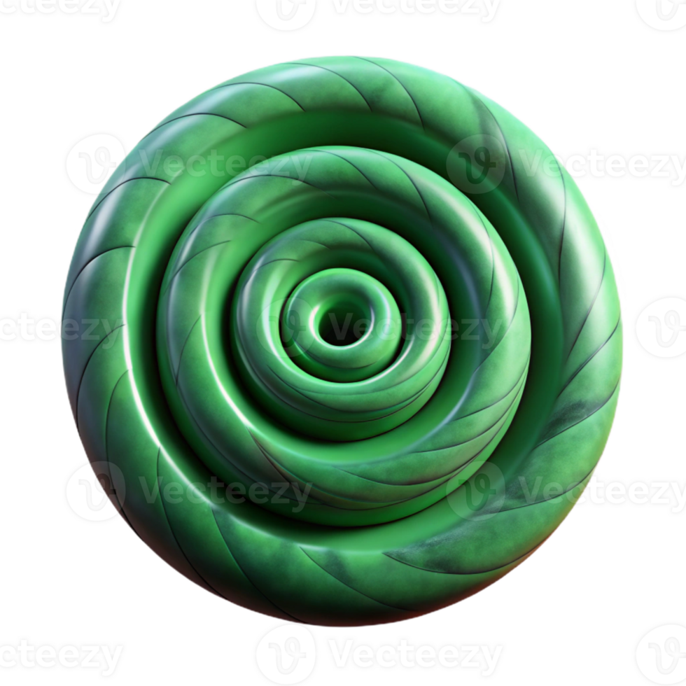 magnificent classic Time Vortex Spiral Green Transparent high quality png