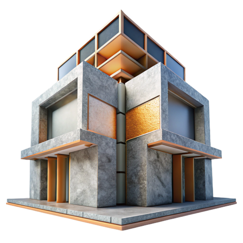 elegant abstract Transforming Architecture Element Cutout Modern Design professional png