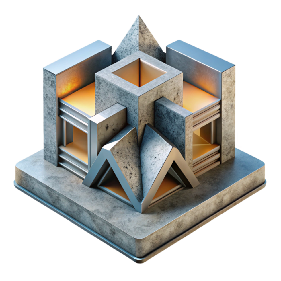 wonderful vintage Transforming Architecture Element Cutout Modern Design professional png