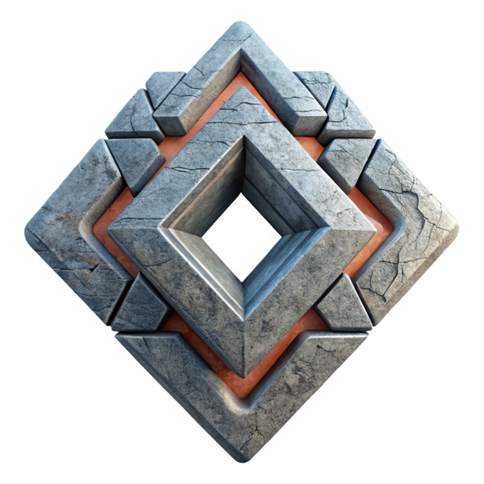 vibrant creative Transhumanist Symbol Geometric Design Cutout premium png
