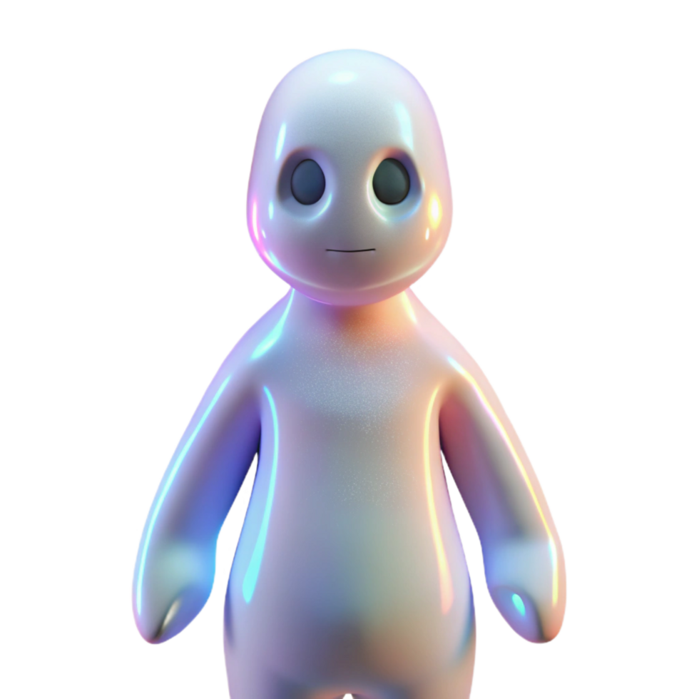 wonderful creative Translucent Figure Glowing White Isolated Element high quality png