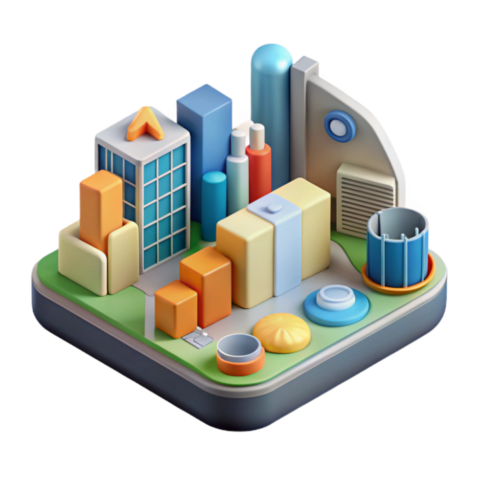 extraordinary contemporary Urban Data Visualization with Infographics Transparent Background high resolution png
