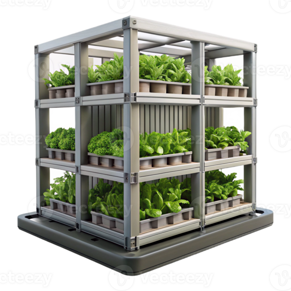 wonderful abstract Urban Farming Vertical Garden Isolated premium png