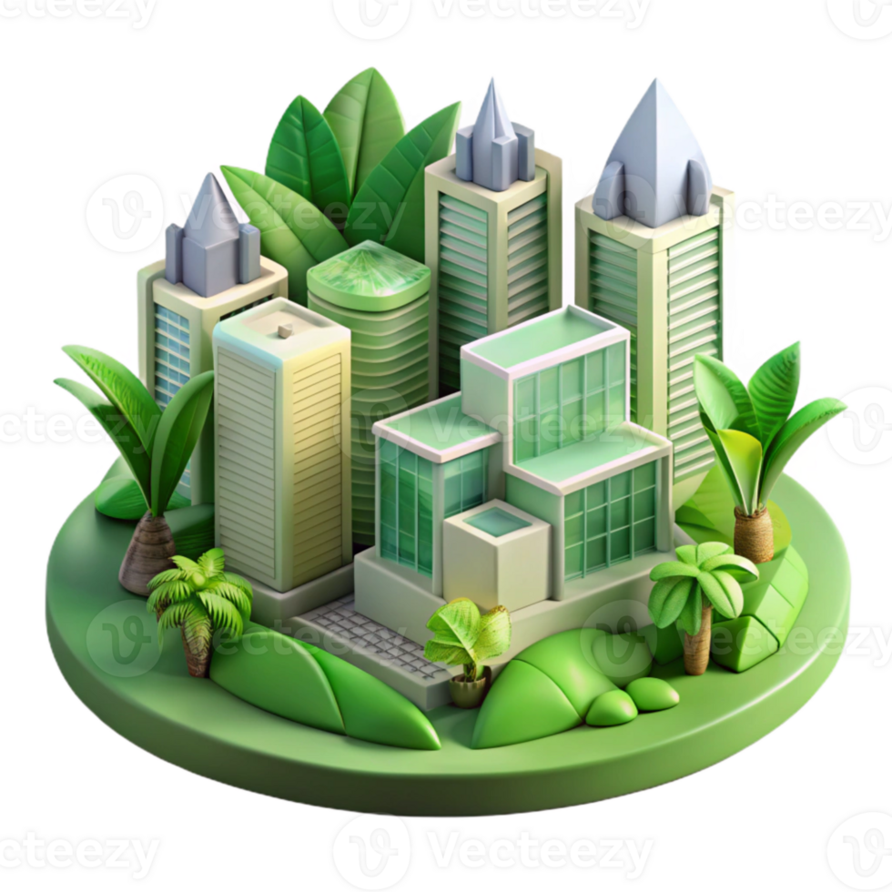 dramatic rustic Urban Greenery Illustration Transparent Background with Stylized Design professional png