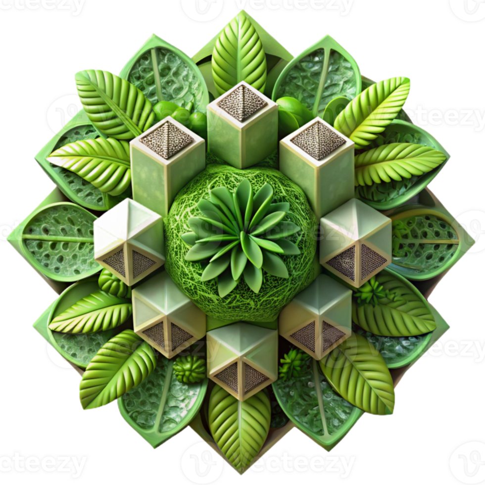 dramatic classic Urban Greenery Pattern Isolated with Repeating Design Element original png