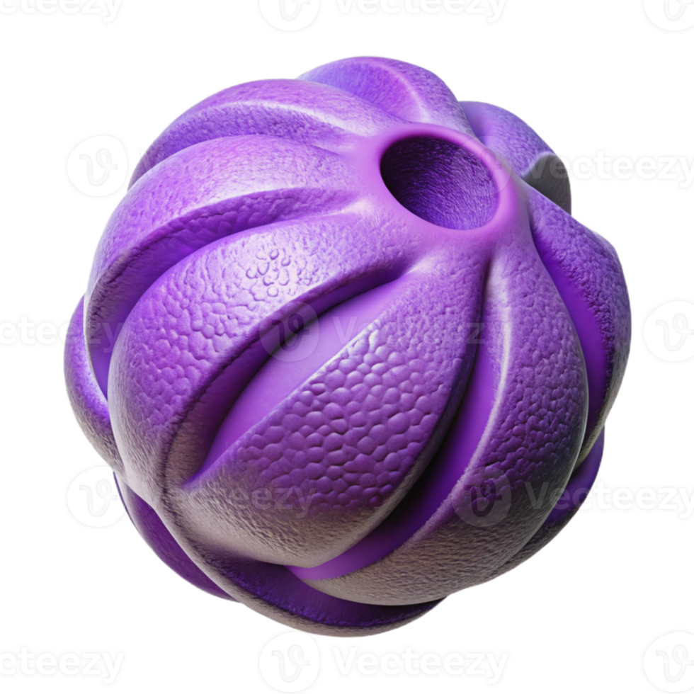vibrant classic Violet 3d Printed Bead Isolated genuine png