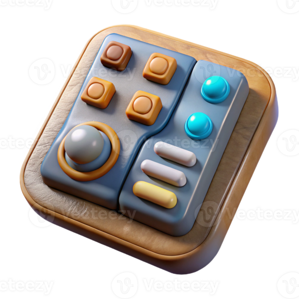 wonderful contemporary Virtual Control Panel with Buttons and Sliders Cutout detailed png