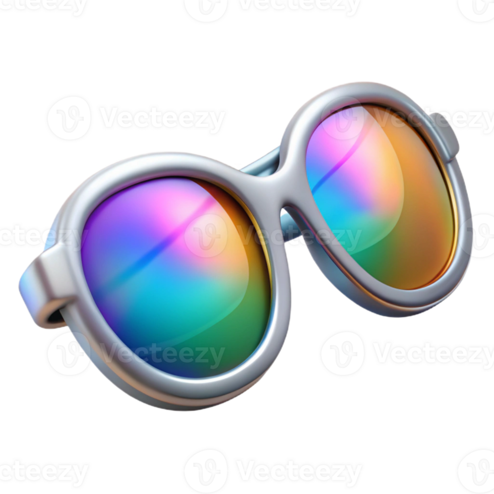 magnificent artistic Virtual Fashion Accessory Sunglasses Mirrored Lens Transparent Background premium png
