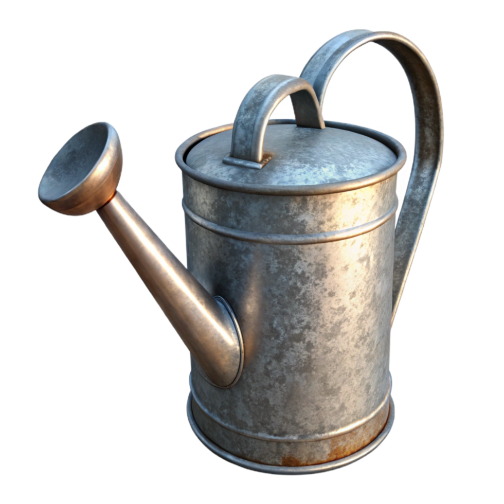 wonderful classic Watering Can Metal Galvanized Transparent Background genuine png