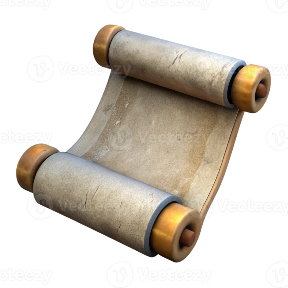 stunning rustic Weathered Scroll Transparent Background authentic png