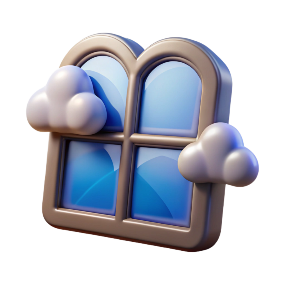 beautiful traditional Weather Reactive Windows Isolated Reflective premium png