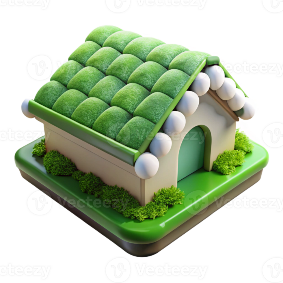 impressive classic Weather Responsive Green Roof Transparent Background genuine png