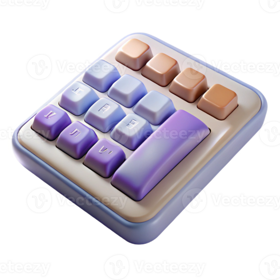 beautiful creative Wireless Keyboard Numeric Keypad Isolated Cutout high quality png