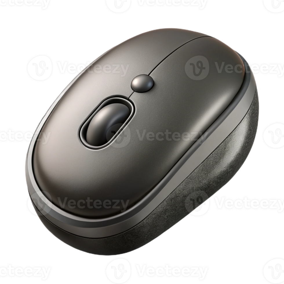 extraordinary creative Wireless Mouse Compact Design Black Finish Isolated exclusive png
