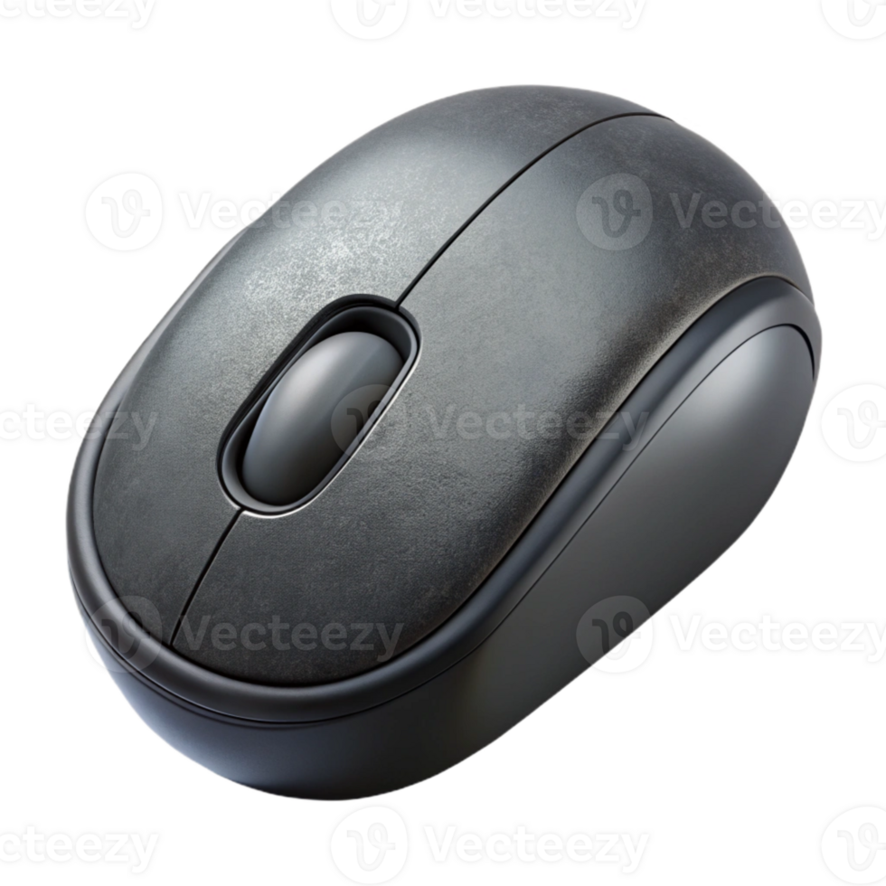beautiful contemporary Wireless Mouse Compact Design Black Finish Isolated original png