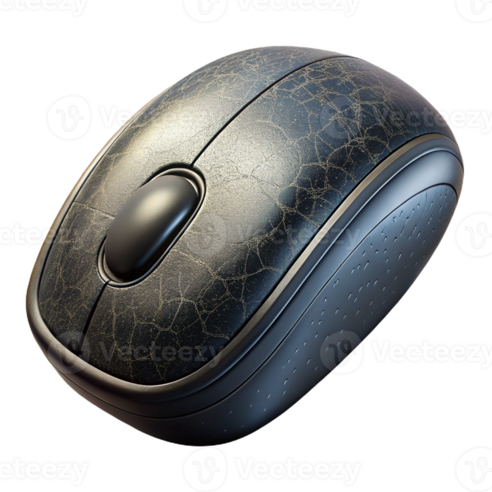 magnificent creative Wireless Mouse Ergonomic Design Isolated on Transparent Background detailed png