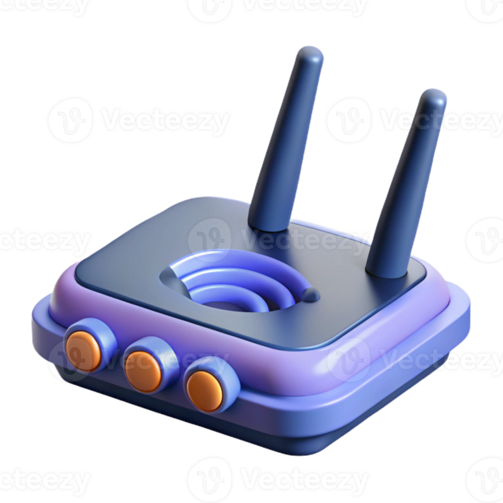 impressive artistic Wireless Router High Speed Connectivity Transparent Background genuine png