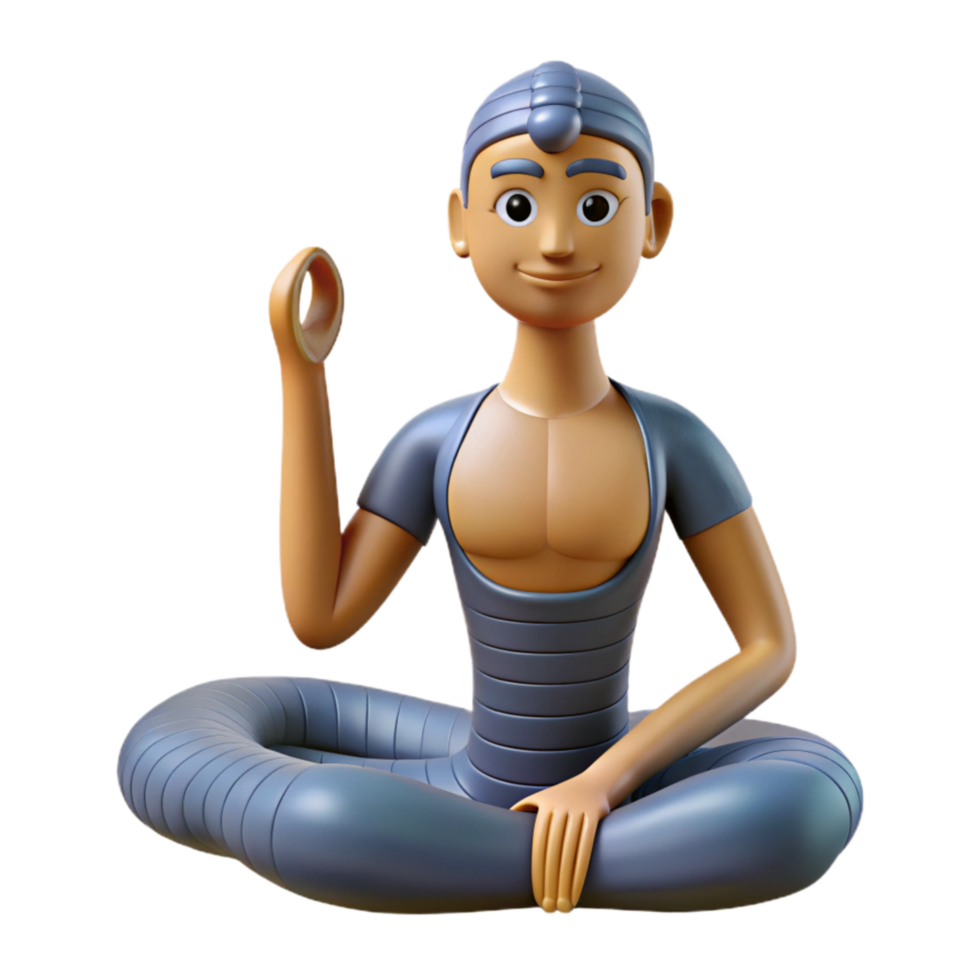 vibrant classic Yoga Pose Cobra Pose Isolated exclusive png