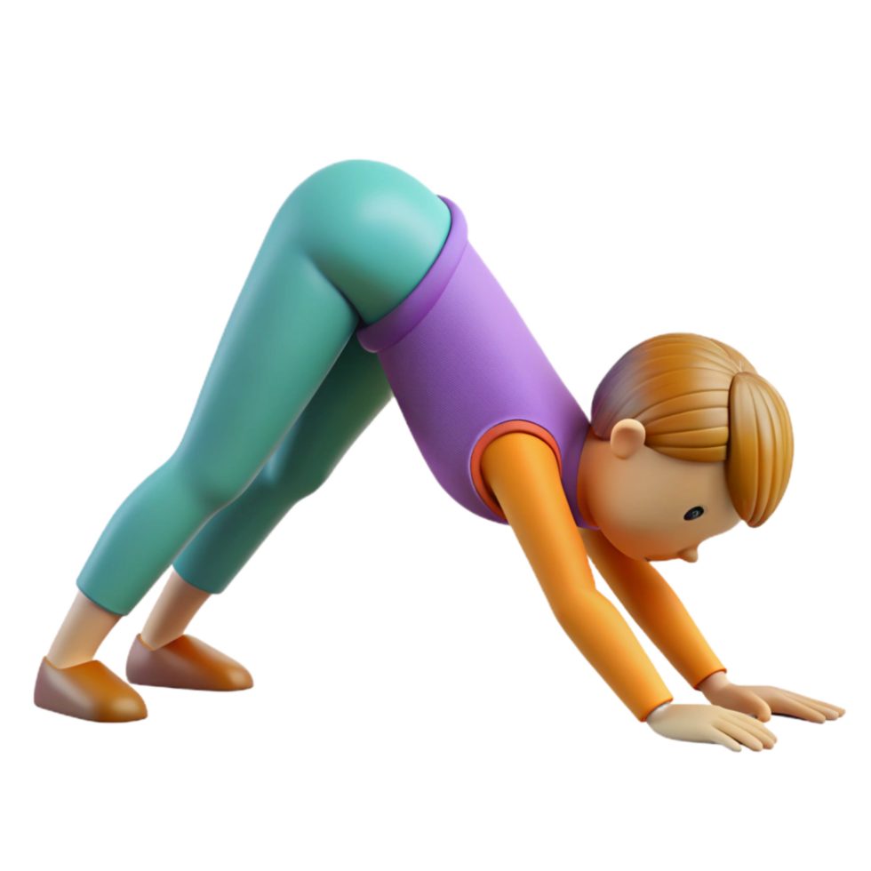 stunning rustic Yoga Pose Downward Dog Cutout high resolution png