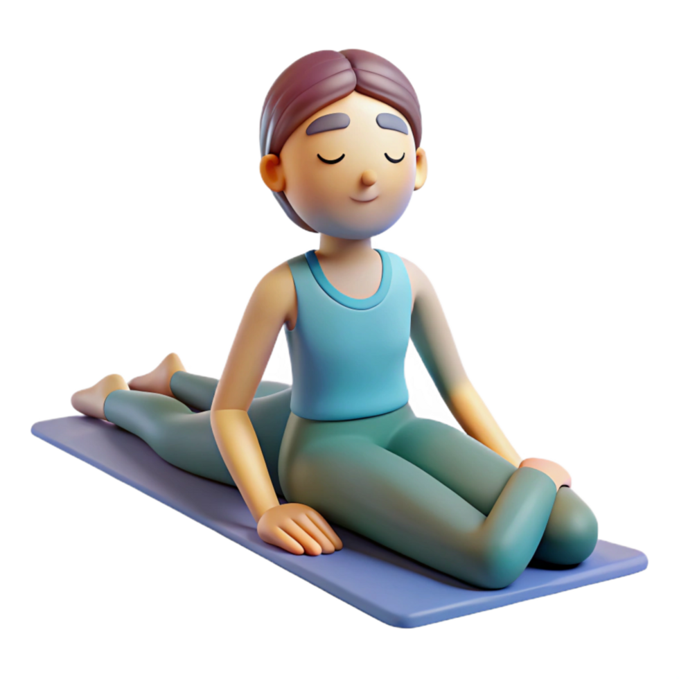 stunning minimalist Yoga Pose Savasana Isolated genuine png