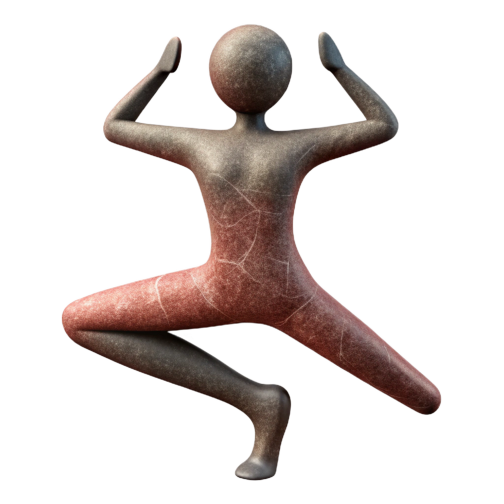 beautiful abstract Yoga Pose Silhouette Cutout Flexibility high quality png