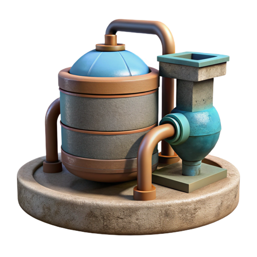 stunning rustic Zero Gravity Water Recycling System Cutout premium png