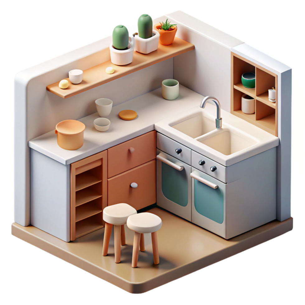 magnificent vintage Zero Waste Kitchen Illustration Modern Style Transparent Background authentic png