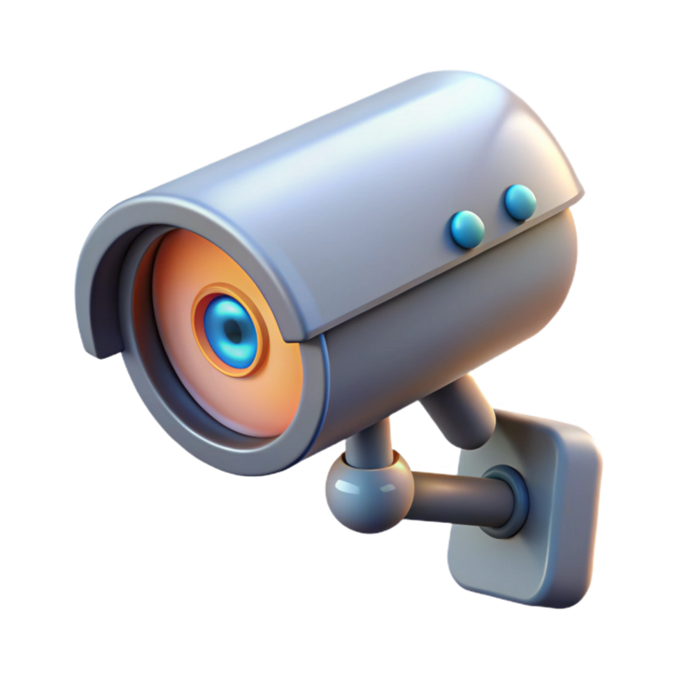 extraordinary creative Security Camera with Night Vision Isolated on Transparent Background high resolution png