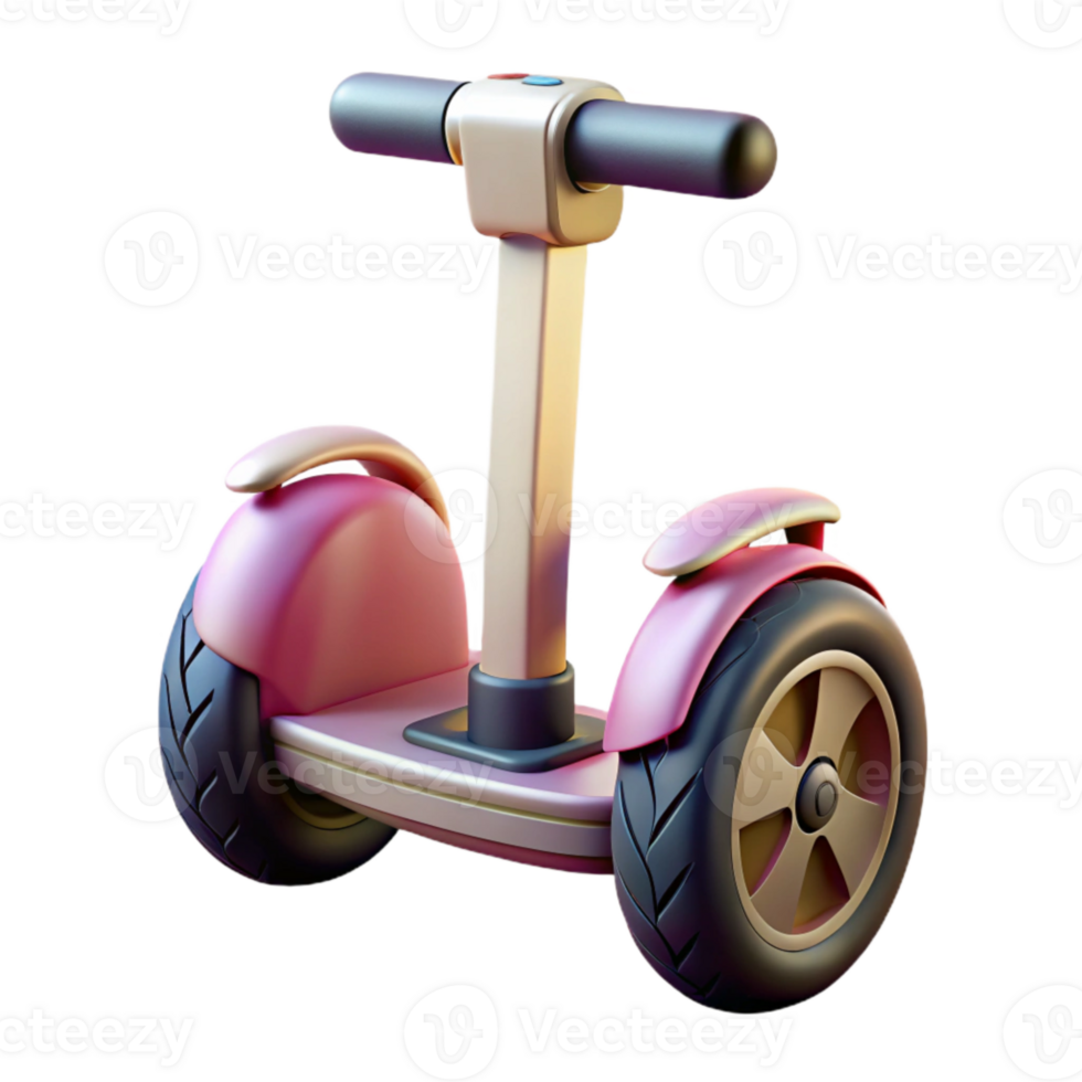 magnificent contemporary Segway Front View Isolated with Reflection authentic png