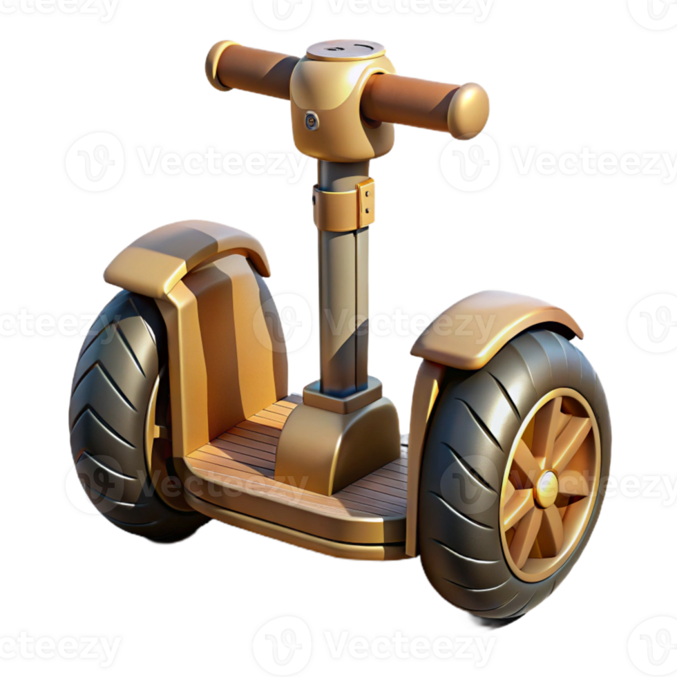 dramatic creative Segway Front View Isolated with Shadow premium png