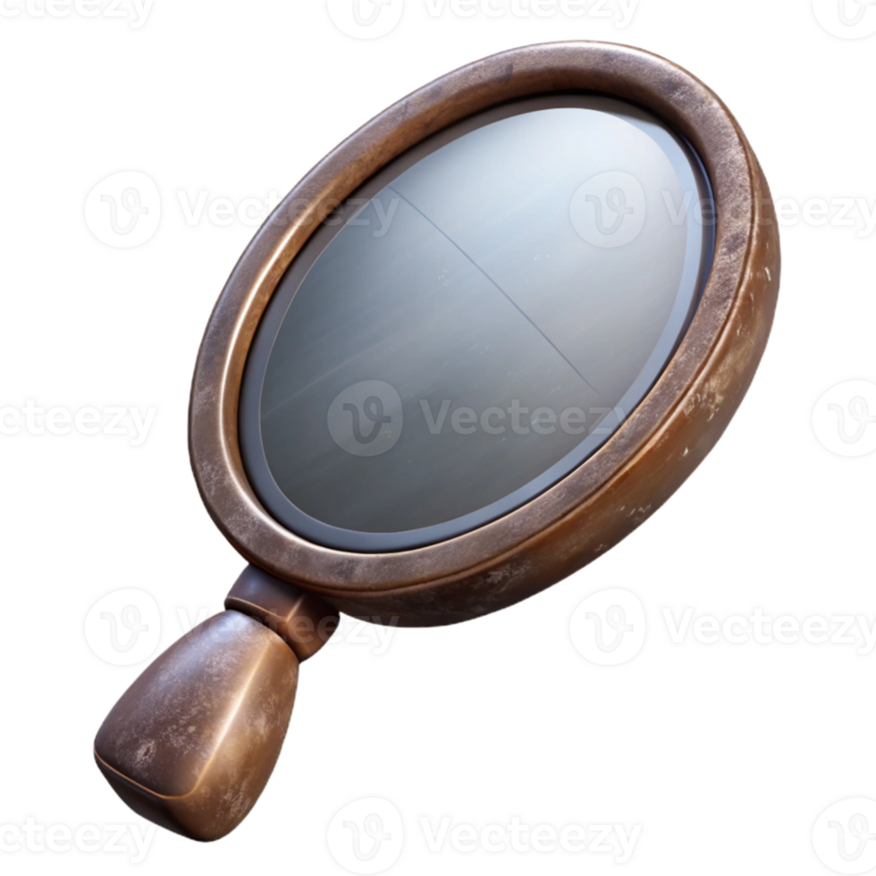 dramatic rustic Self Awareness Mirror Reflection Icon Transparent Background premium png