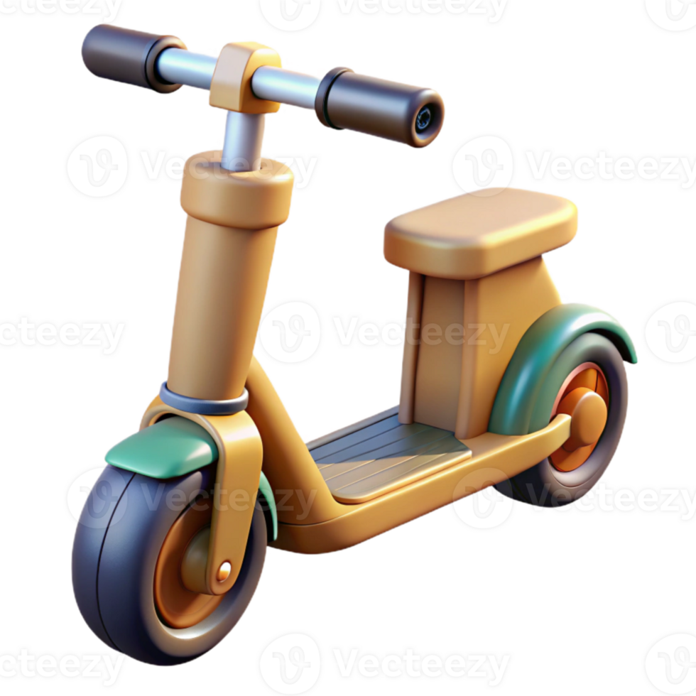 dramatic creative Self Balancing Scooter Front View Isolated authentic png