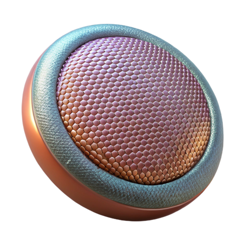 elegant rustic Sequin Patch Round Shaped Closeup Transparent Background exclusive png