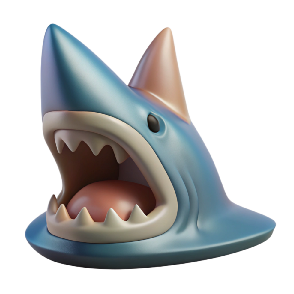beautiful vintage Shark Fin Approaching Menacing Cutout high quality png