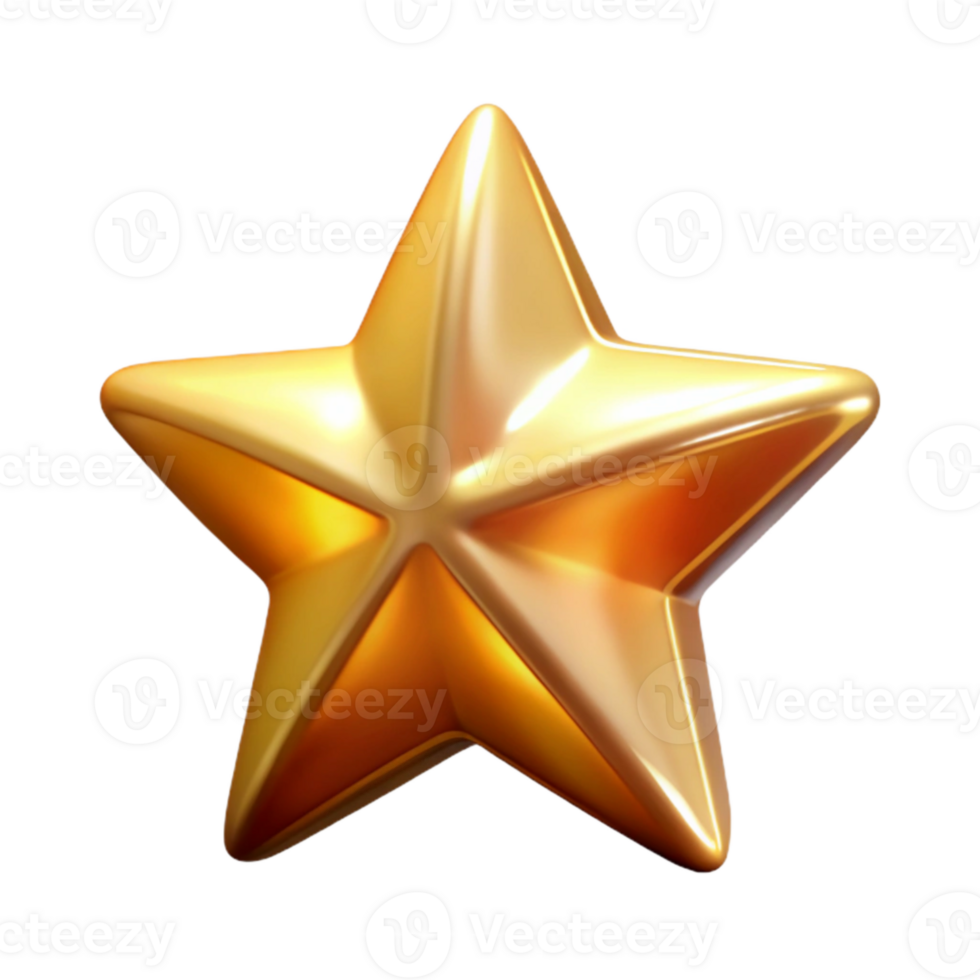 elegant vintage Shining Star Isolated with Golden Glow png
