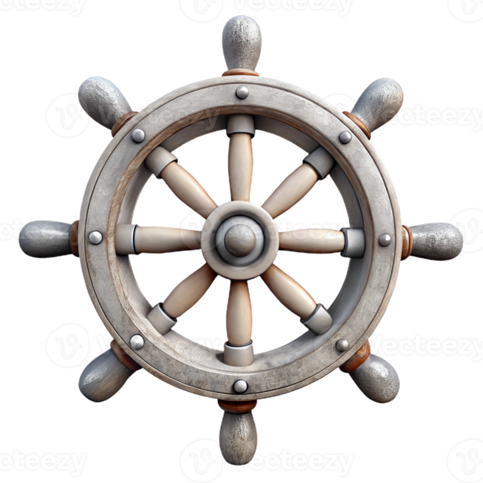 impressive modern Ship Wheel Front View Cutout professional png