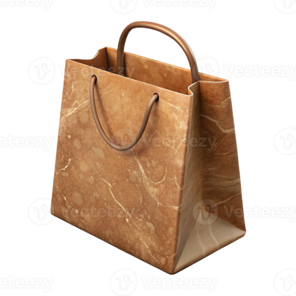 wonderful traditional Shopping Bag Paper Brown Transparent Background png