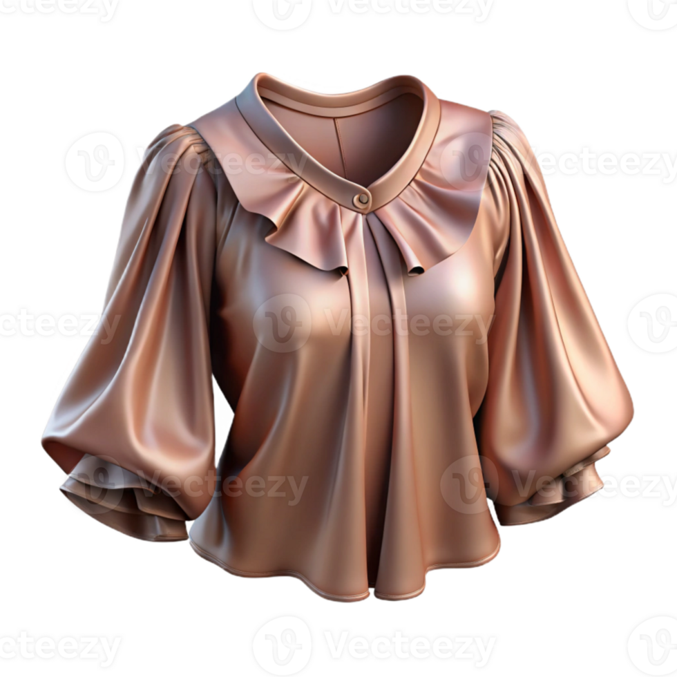 magnificent modern Silk Blouse Pleat Detail Closeup Cutout Transparent Background high resolution png