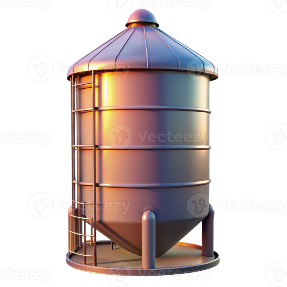impressive classic Silo at Sunset Transparent Element exclusive png