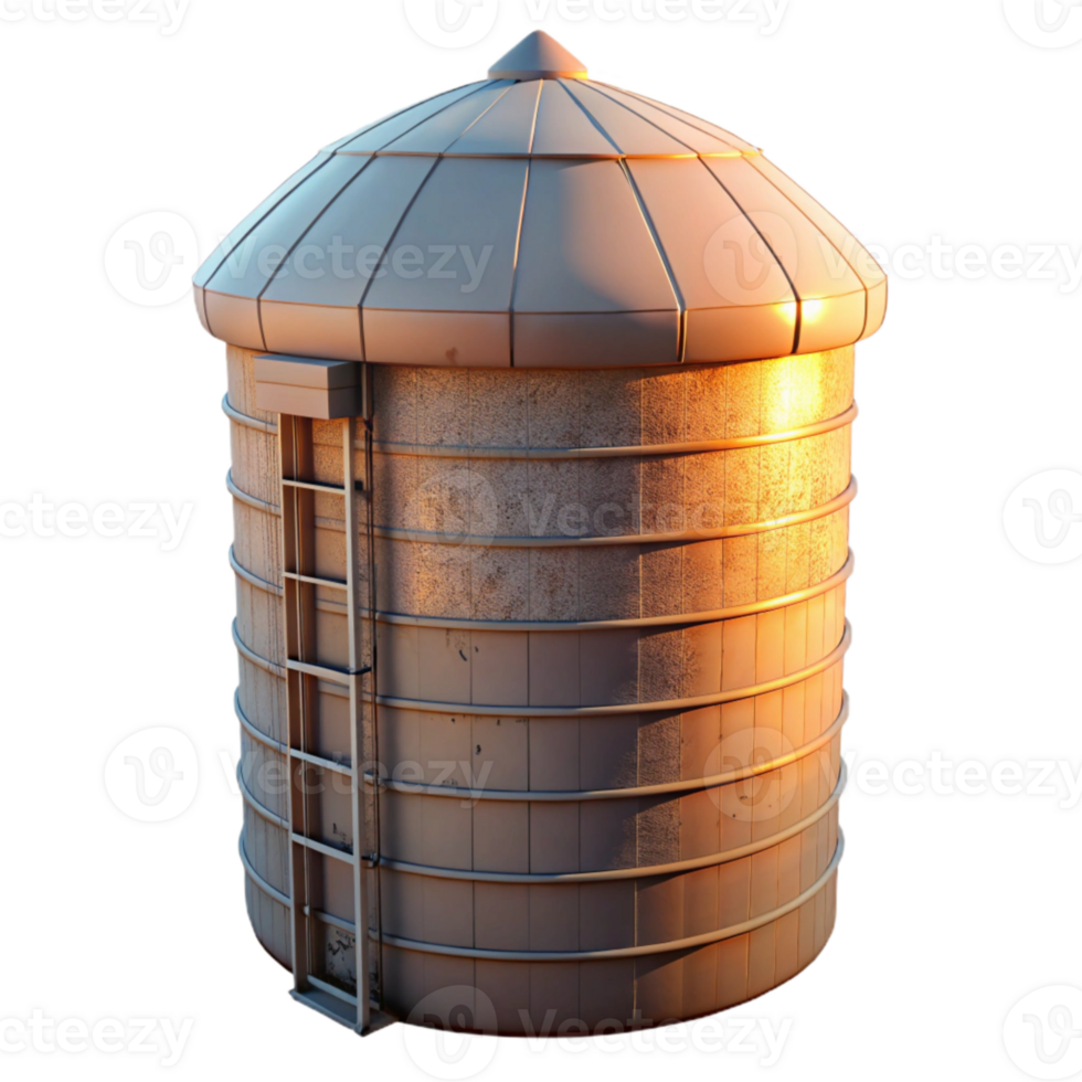 magnificent modern Silo at Dawn Cutout genuine png