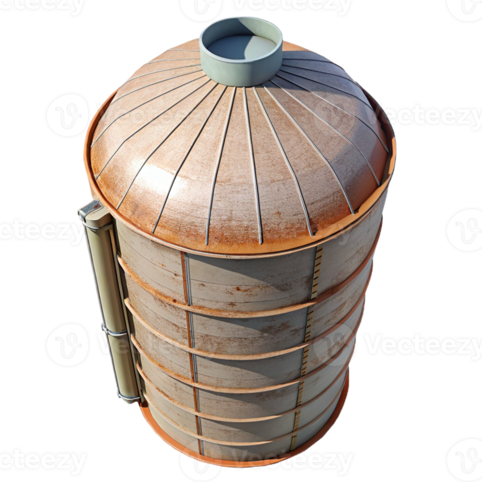 beautiful traditional Silo Top View Cutout premium png