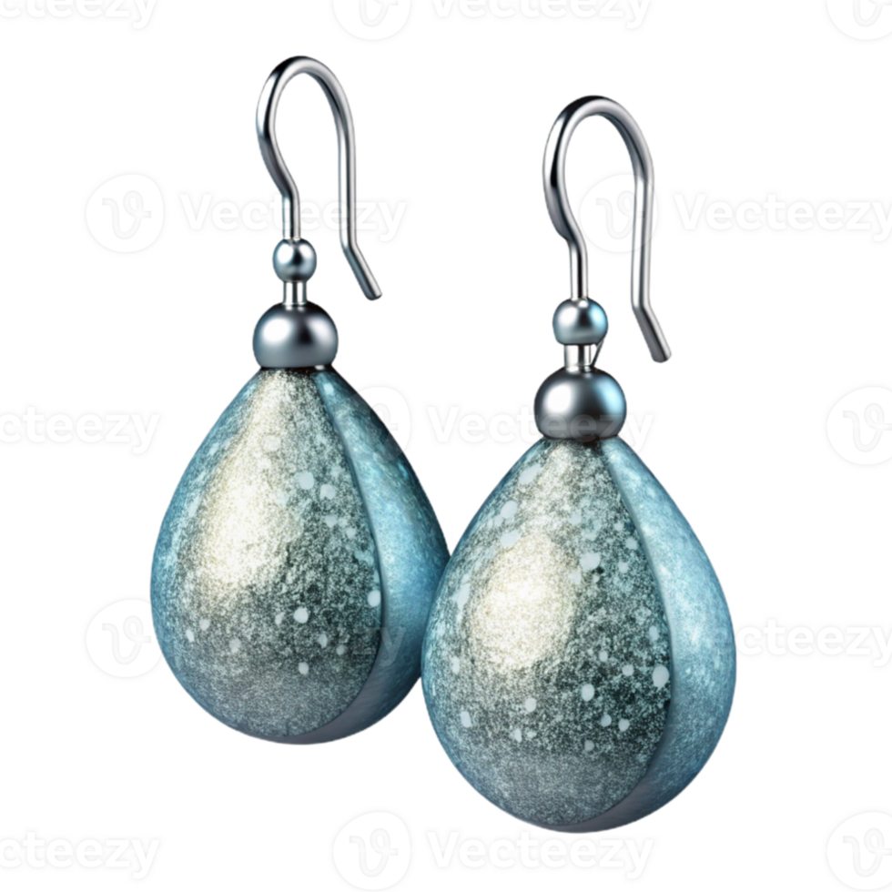serene contemporary Silver Earrings Dangle Design Isolated with Sparkling Gems original png